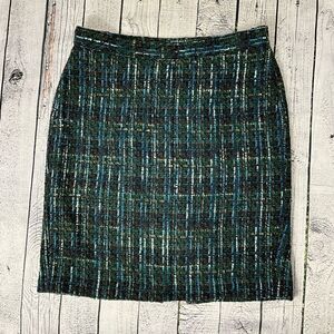 J. JILL wool blend tweed skirt